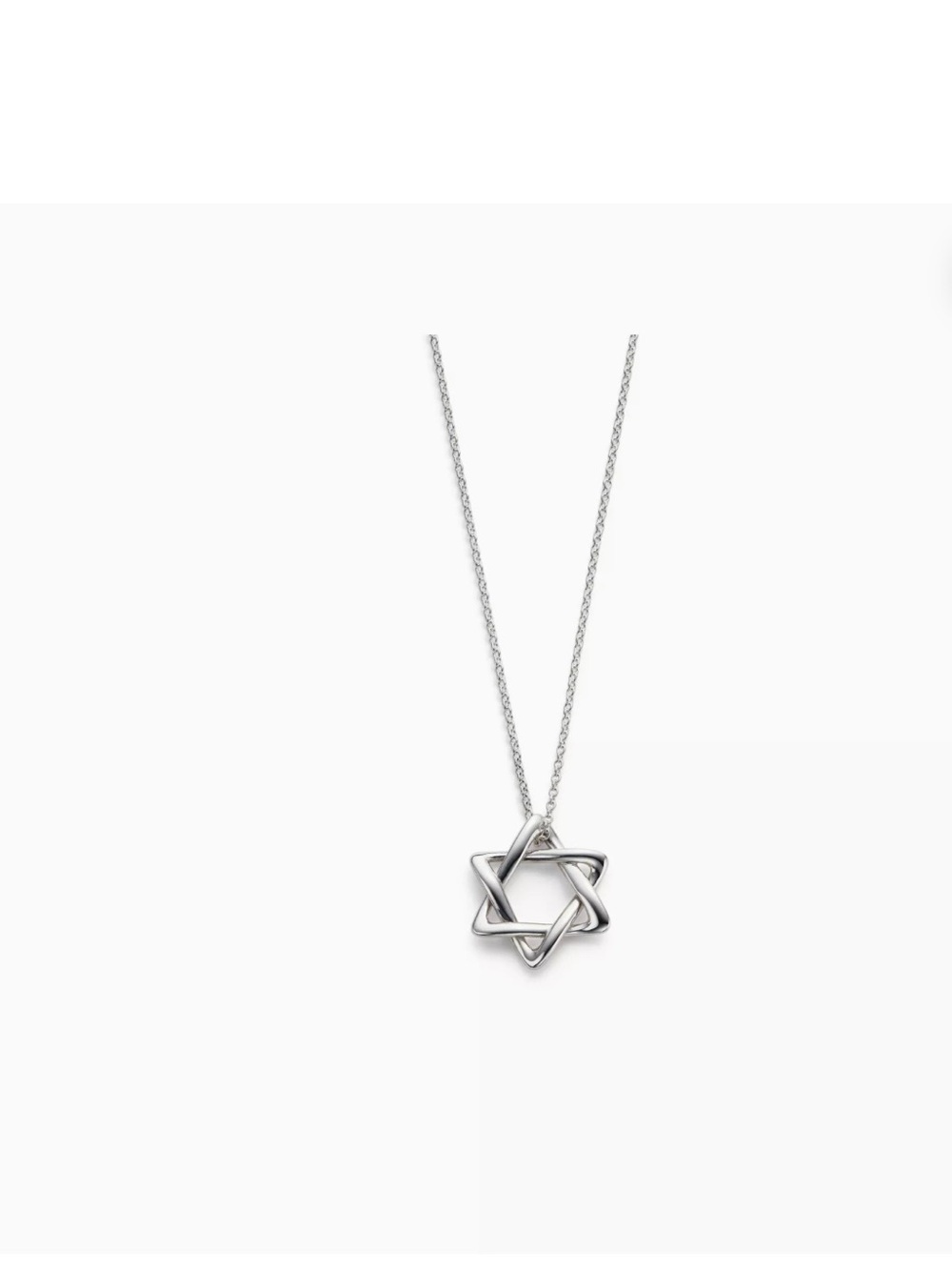 Tiffany & Co. Sterling Silver Star of David with Certificate of Authenticity. - Picture 2 of 4